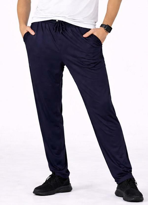 Calça Helanca com Bolsos Rota da Onda Azul
