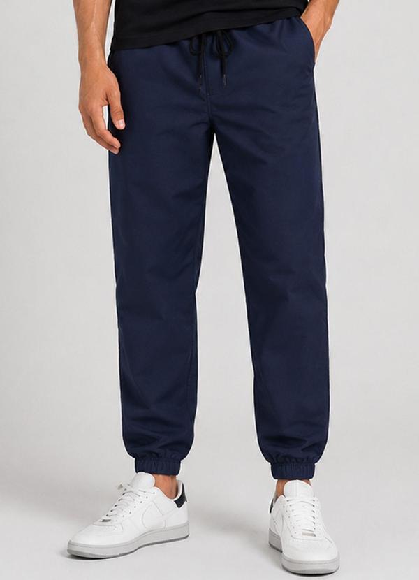 Calça Masculina Tactel Aqualight com Bolso Azul