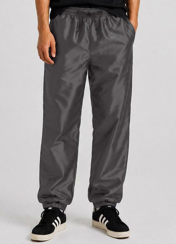 Calça Masculina Tactel Aqualight com Bolso Cinza
