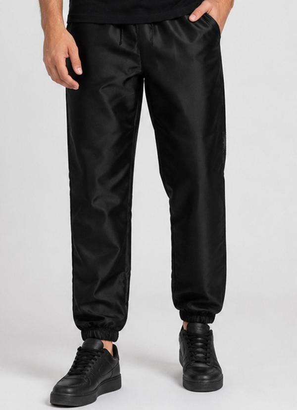 Calça Masculina Tactel Aqualight com Bolso Preto