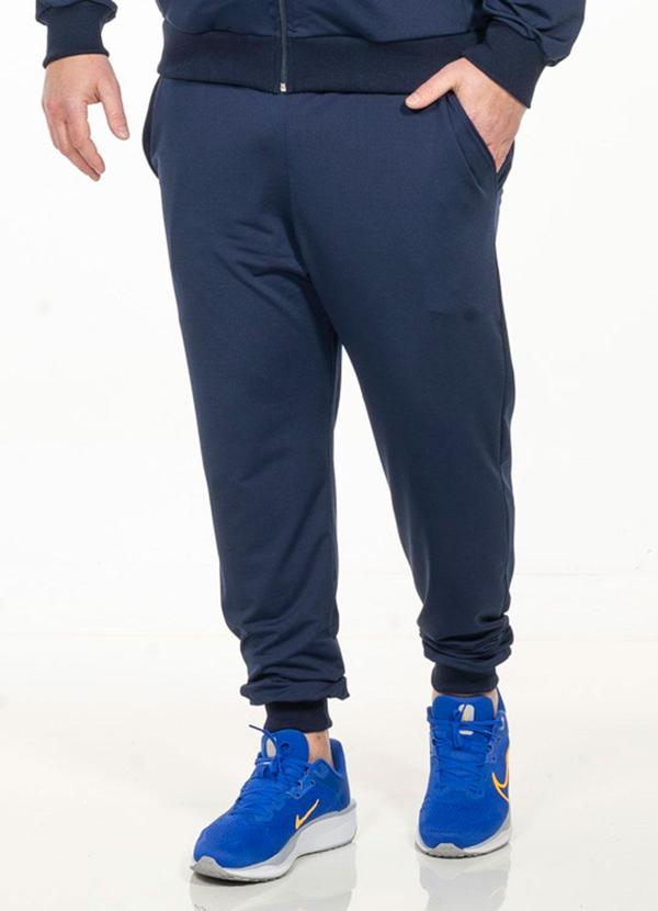 Calça Plus Size Masculina Azul