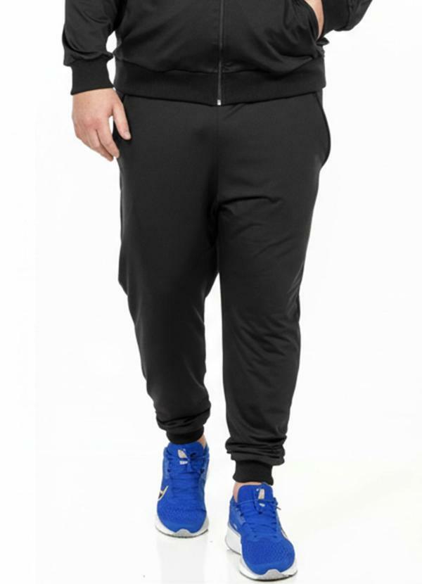 Calça Plus Size Masculina Preto