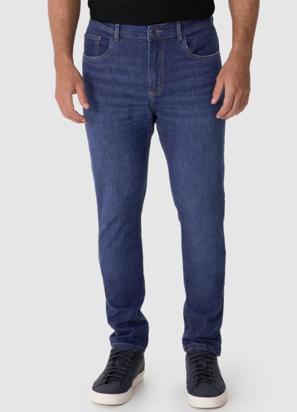 Calça Skinny Jeans Masculina Azul