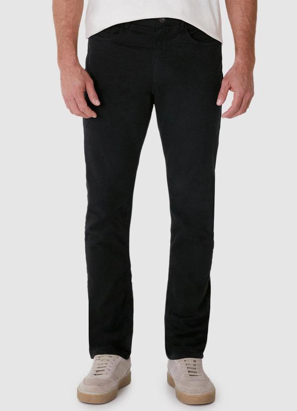 Calça Slim em Sarja Preto