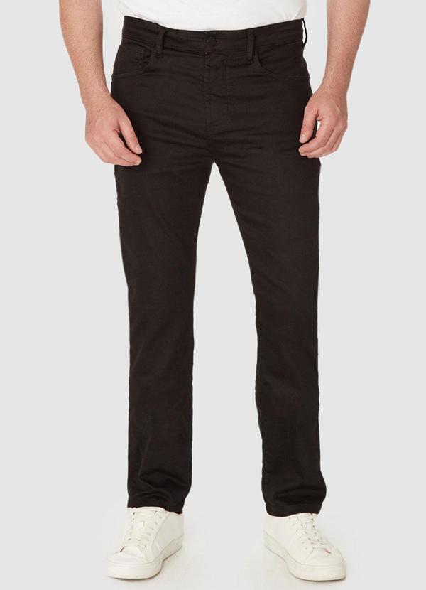 Calça Slim em Sarja Super Stretch Preto