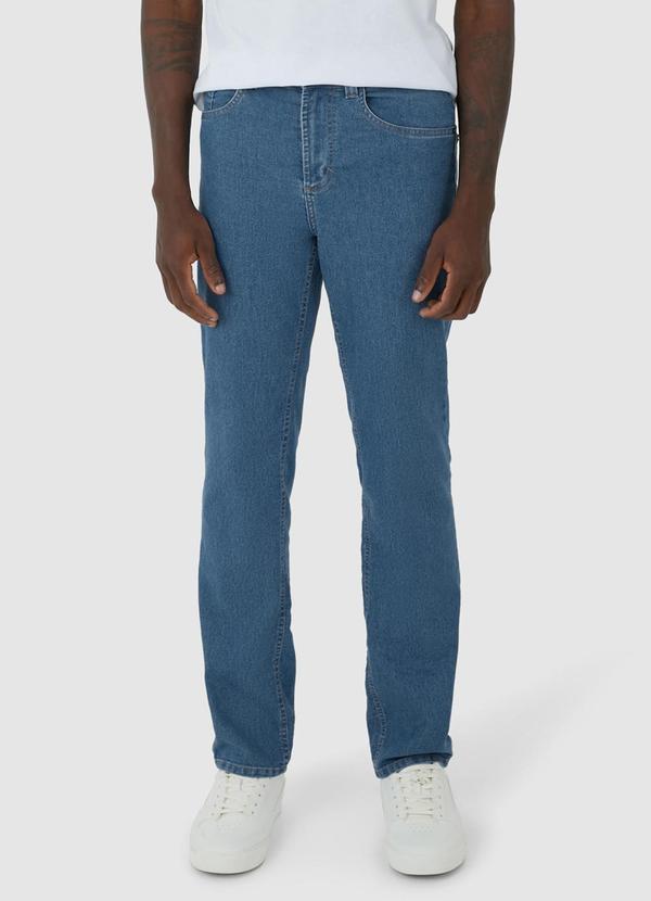 Calça Tradicional Jeans Masculina Azul