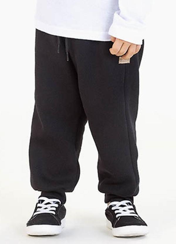 Calça em Moletom Preto