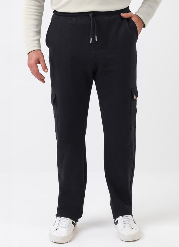 Calça em Moletom Preto