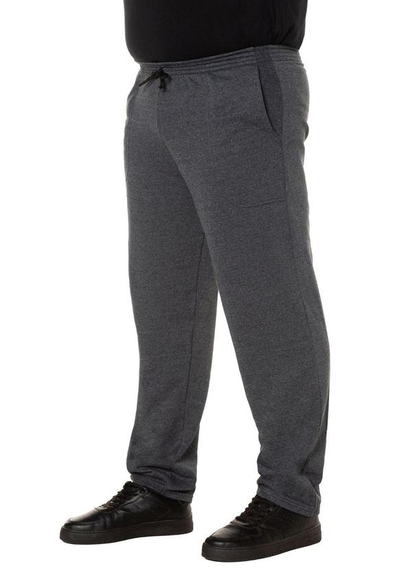Calça Masculina de Moletom Plus Cinza