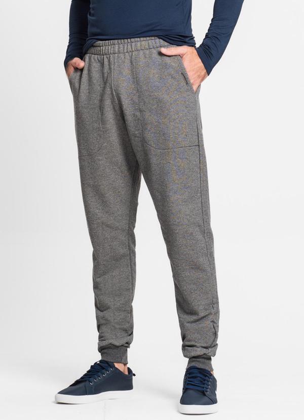 Calça Masculina em Moletom Cinza