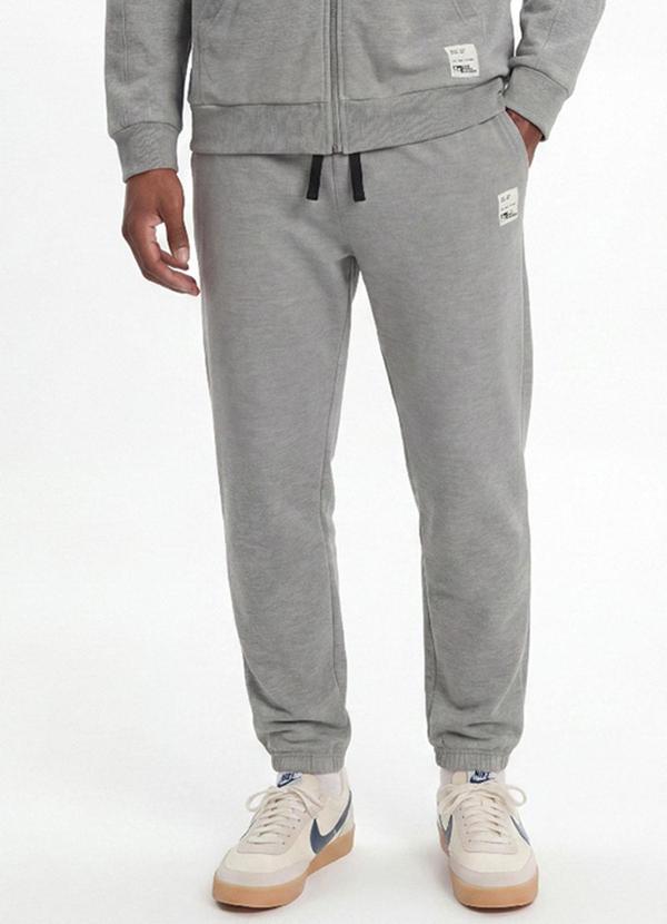 Calça Masculina em Moletom Cinza