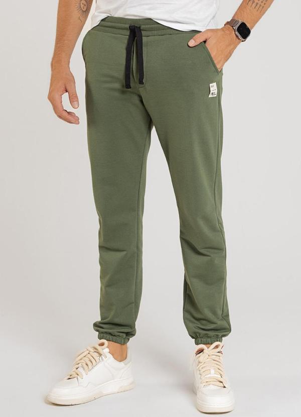 Calça Masculina em Moletom Verde