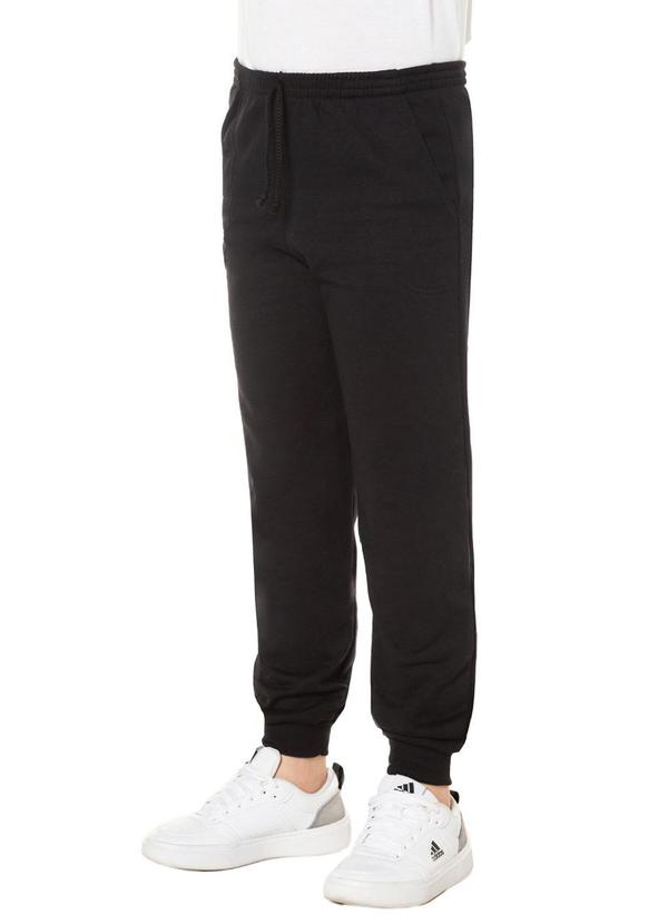 Calça Masculina Jogger de Moletom Preto