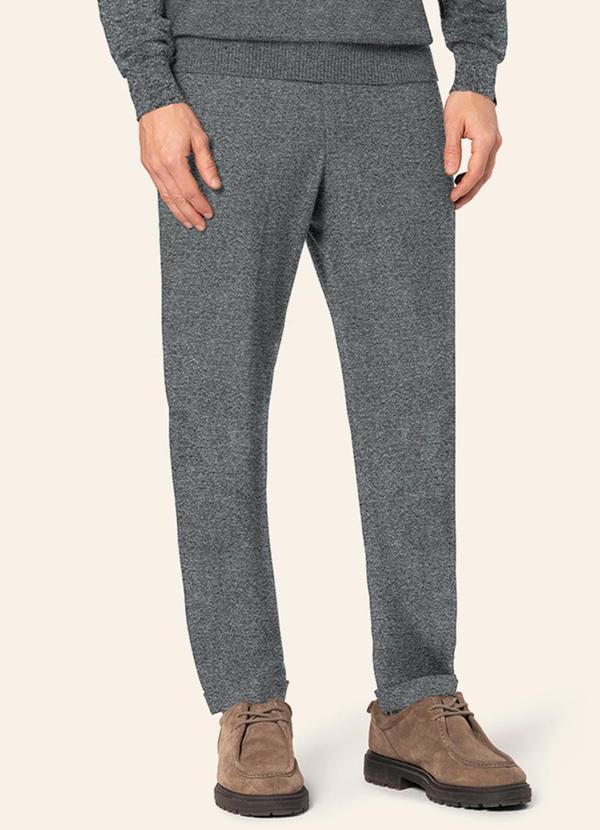 Calça Masculina Moletom Felpado Básico Cinza