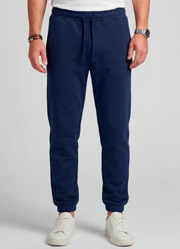 Calça Moletom Felpado Azul