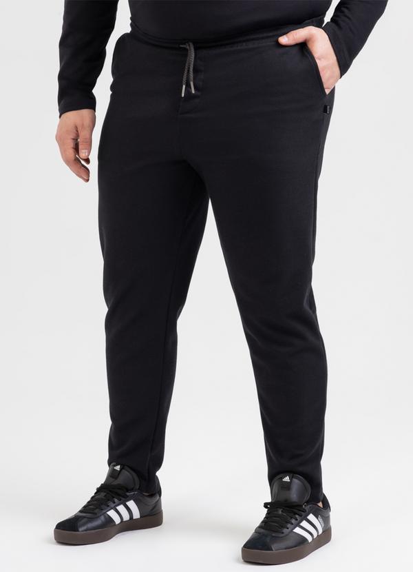 Calça Plus em Moletom Preto