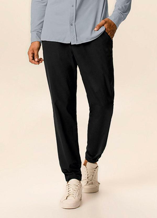 Calça Jogger em Malha Preto