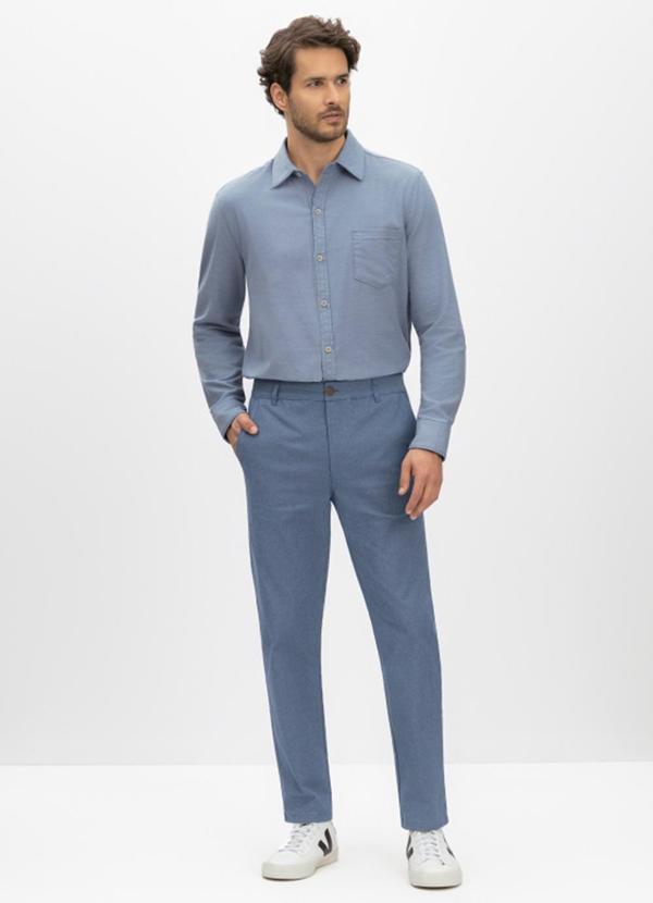 Calça Masculina em Sarja Azul