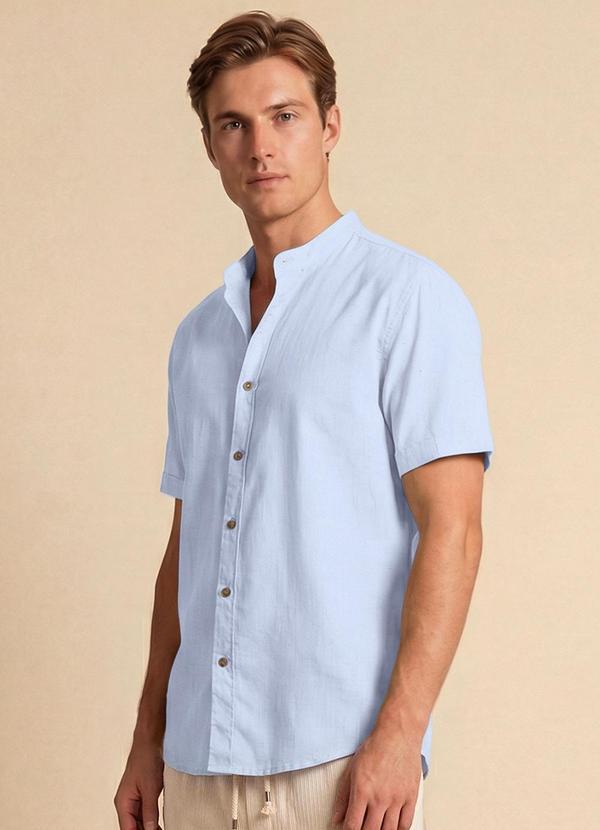 Camisa Comfort Azul