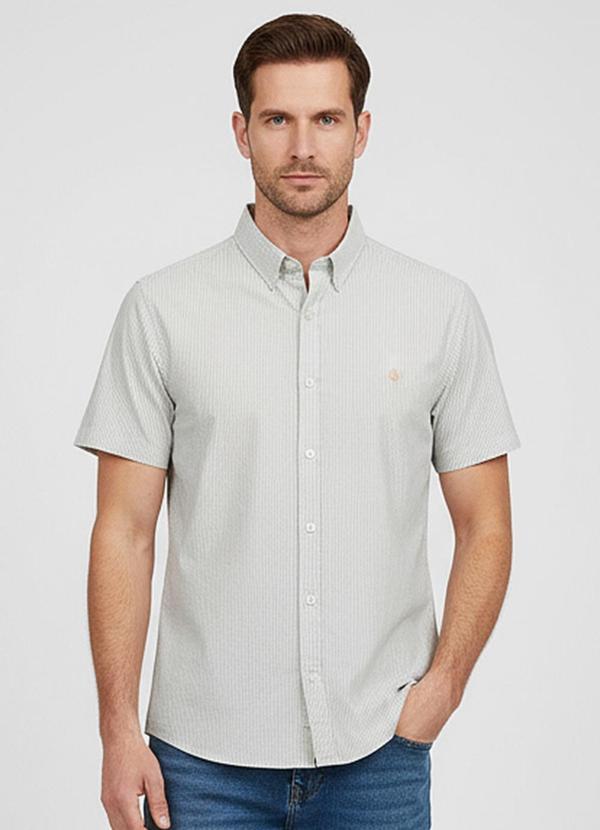 Vista 2 Camisa Masculina Diametro Verde Diametro