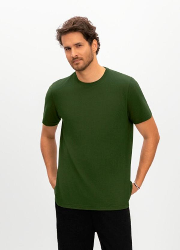 Camisa Masculina em Meia Malha Verde