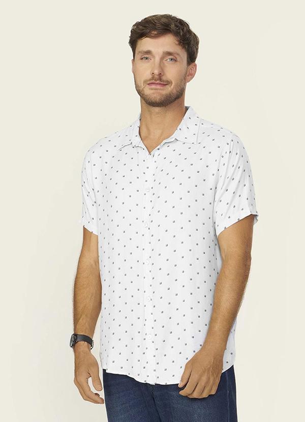 Camisa Masculina em Viscose Branco
