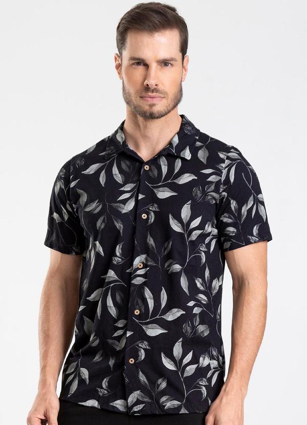 Camisa Masculina Preto