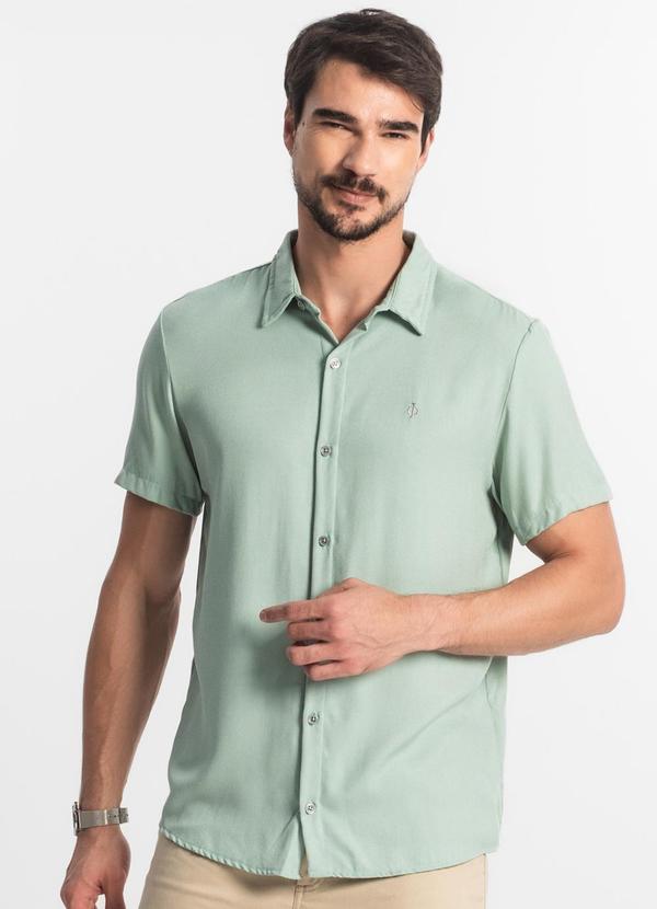 Camisa Masculina Viscose Verde