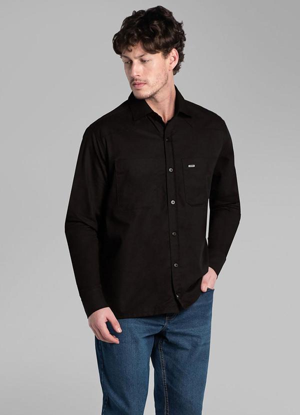 Camisa Overshirt Preto