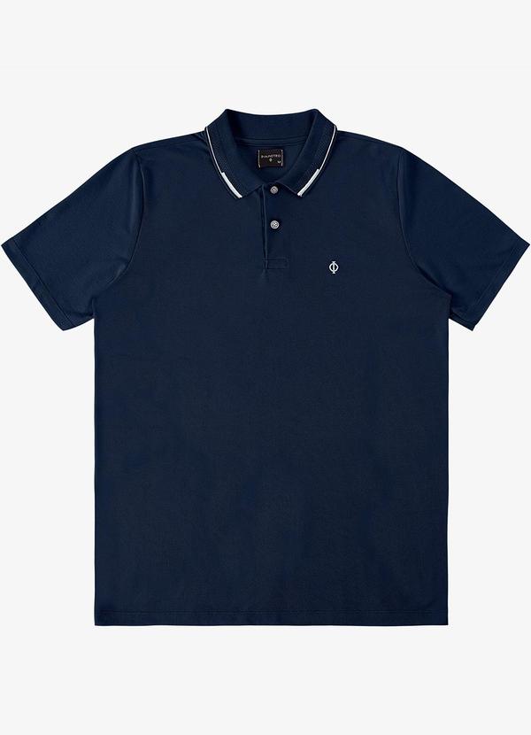 Vista 2 Camisa Polo Masculina Azul