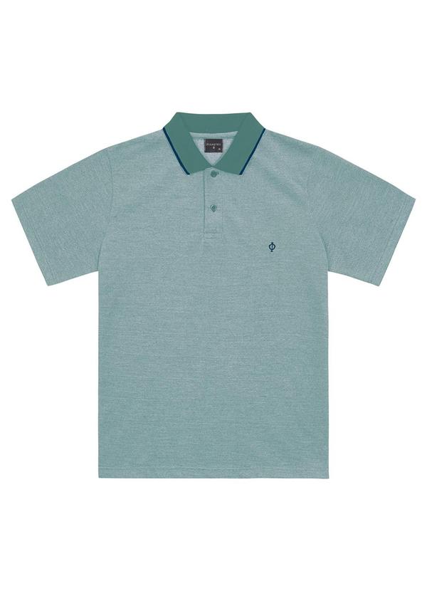 Camisa Polo Masculina em Piquet Verde