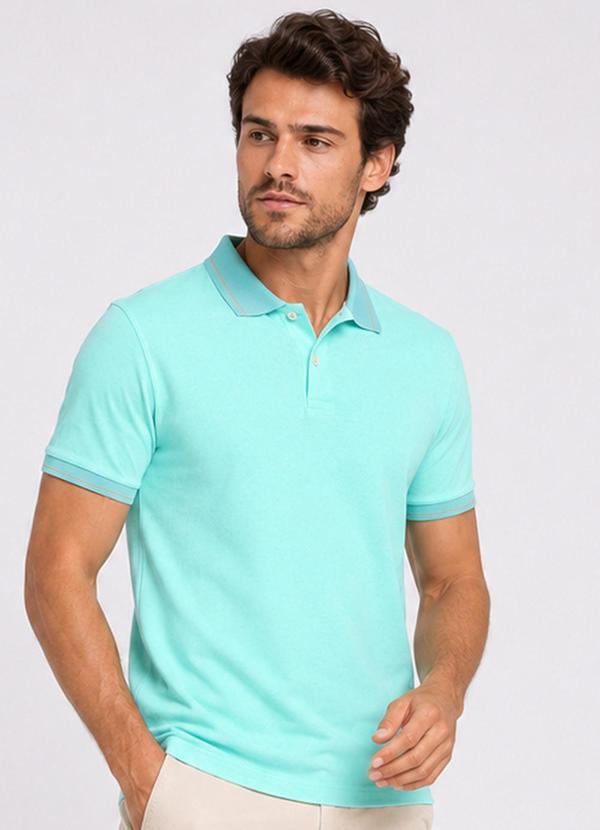 Camisa Polo Masculina Manga Curta Verde
