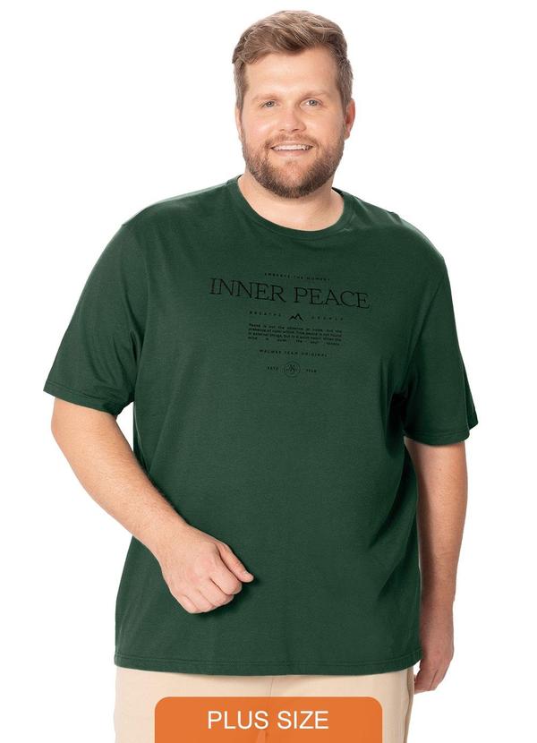 Camiseta Regular Inner Peace Verde Esmeralda
