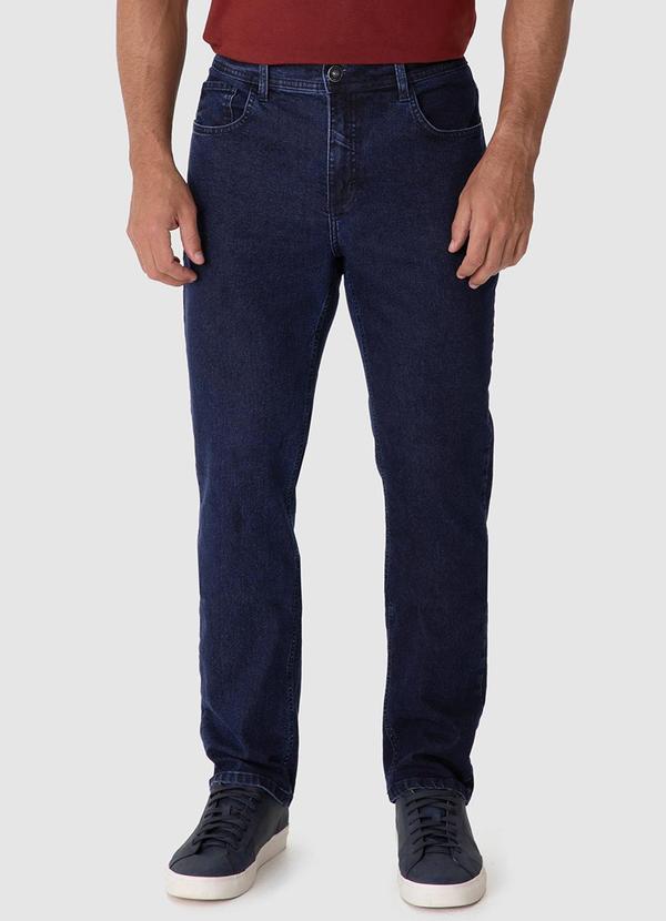 Calça Slim Jeans Azul Escuro
