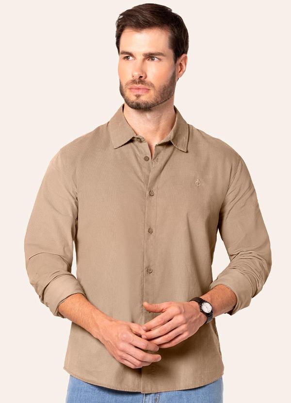 Camisa Manga Longa Marrom