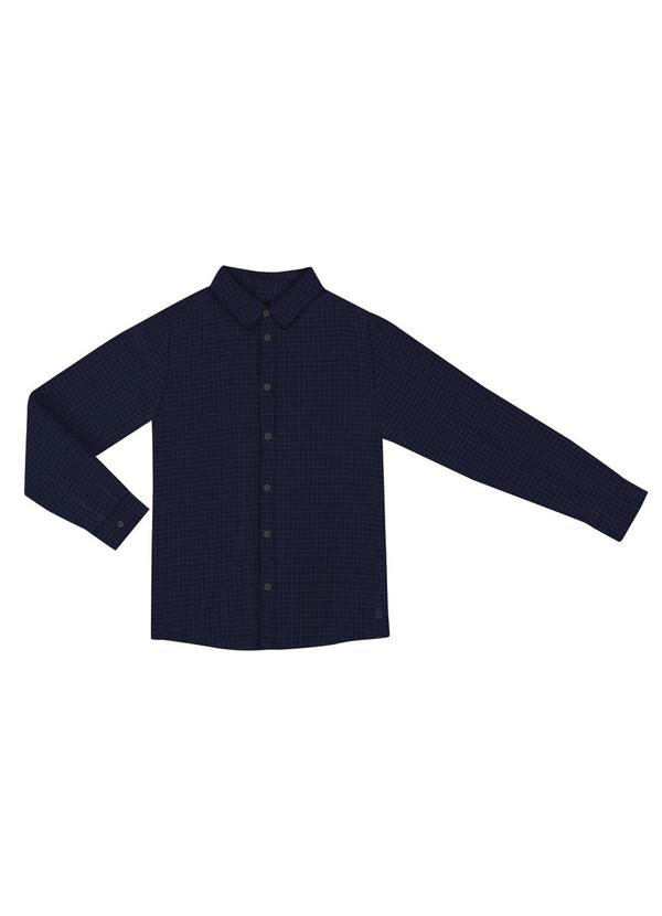 Camisa Masculina Xadrez Azul