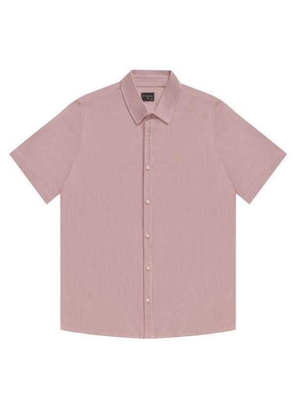 Camisa Masculina Manga Curta Rosa