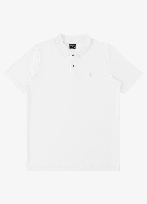 Camisa Polo Básica Masculina Branco