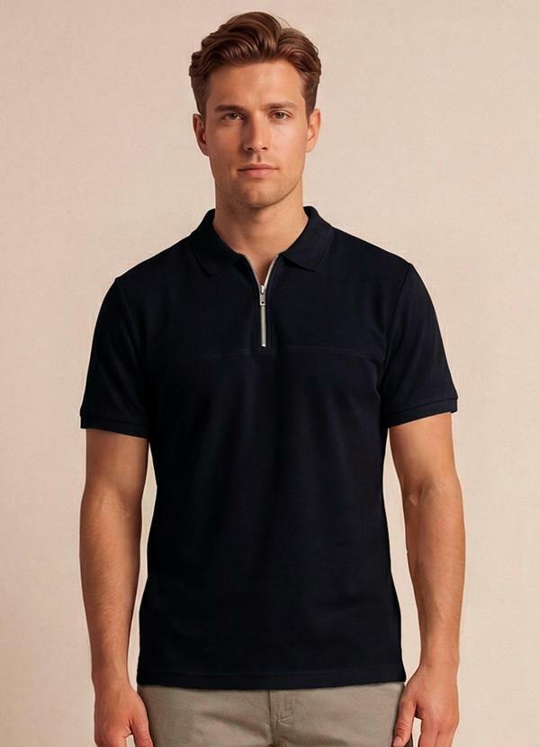 Camisa Polo Comfort Azul