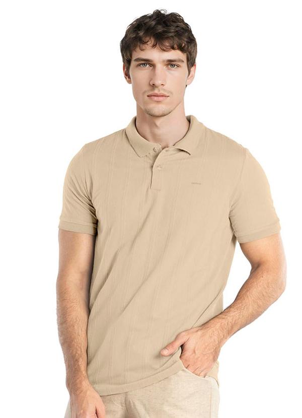 Camisa Polo Comfort Bege