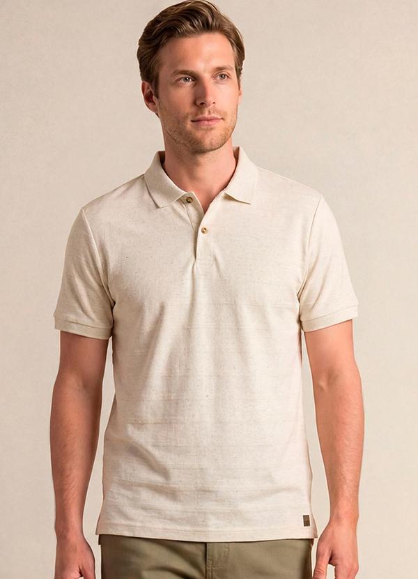 Camisa Polo Comfort Bege