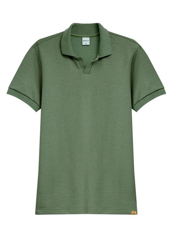 Camisa Polo em Moletinho Verde