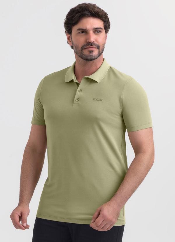 Camisa Polo em Piquet Verde