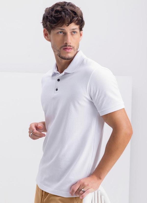 Camisa Polo Masculina Essencial Branco
