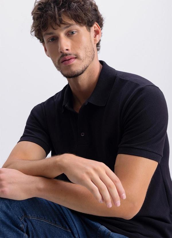 Camisa Polo Masculina Essencial Preto