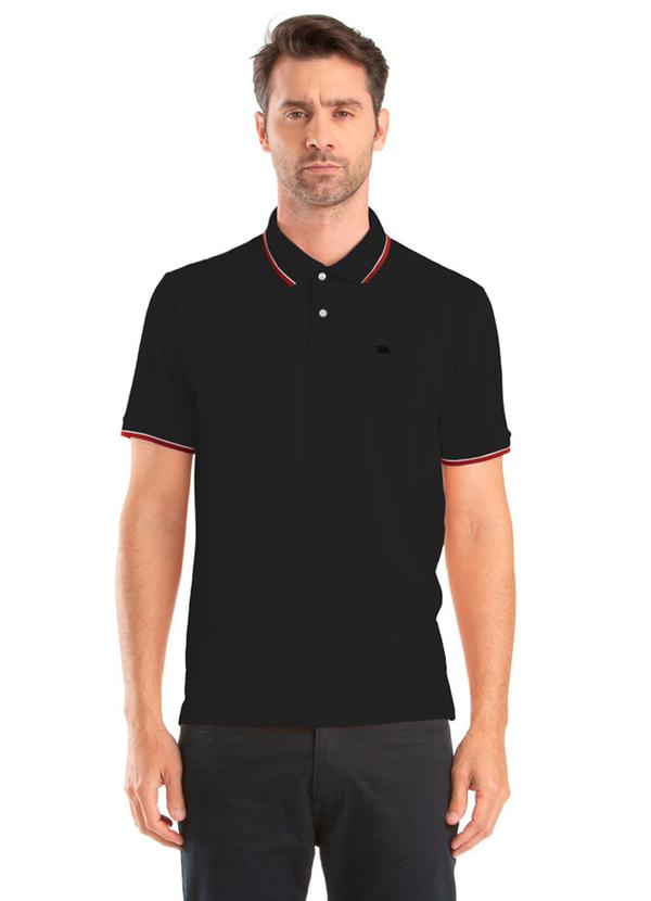 Polo M/C Piquet 100% Preto