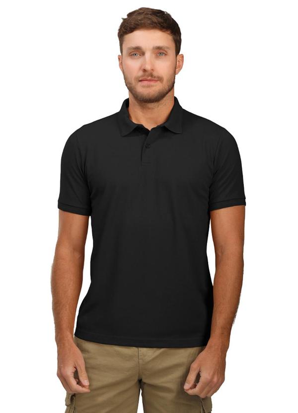 Polo M/C Piquet Premium Preto
