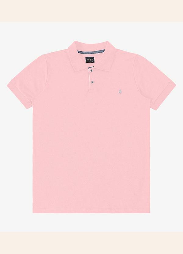 Polo Masculina Básica Rosa