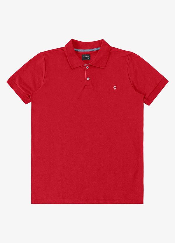 Polo Masculina Básica Vermelho