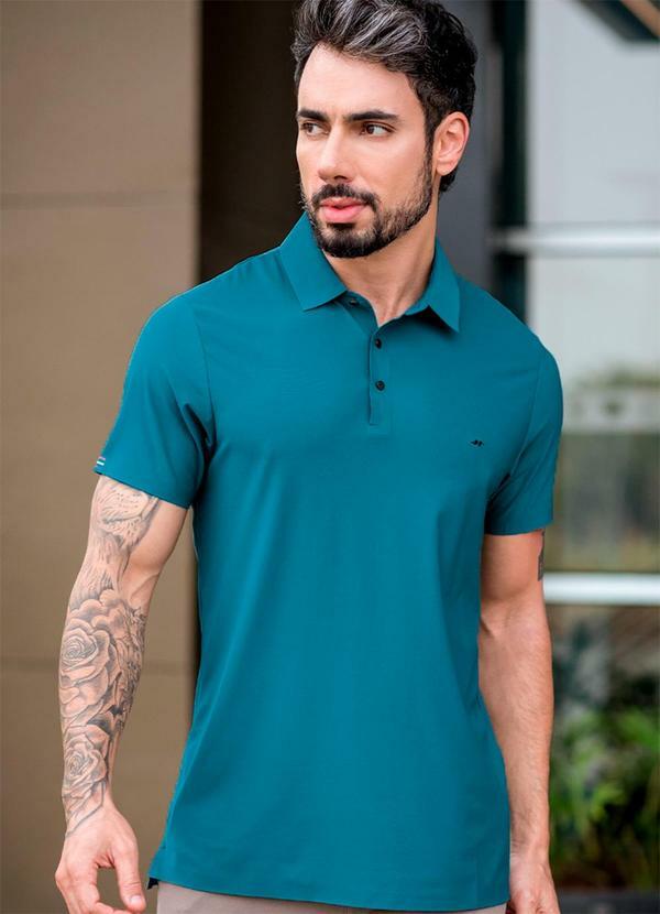 Polo Sporttech Masculina Azul